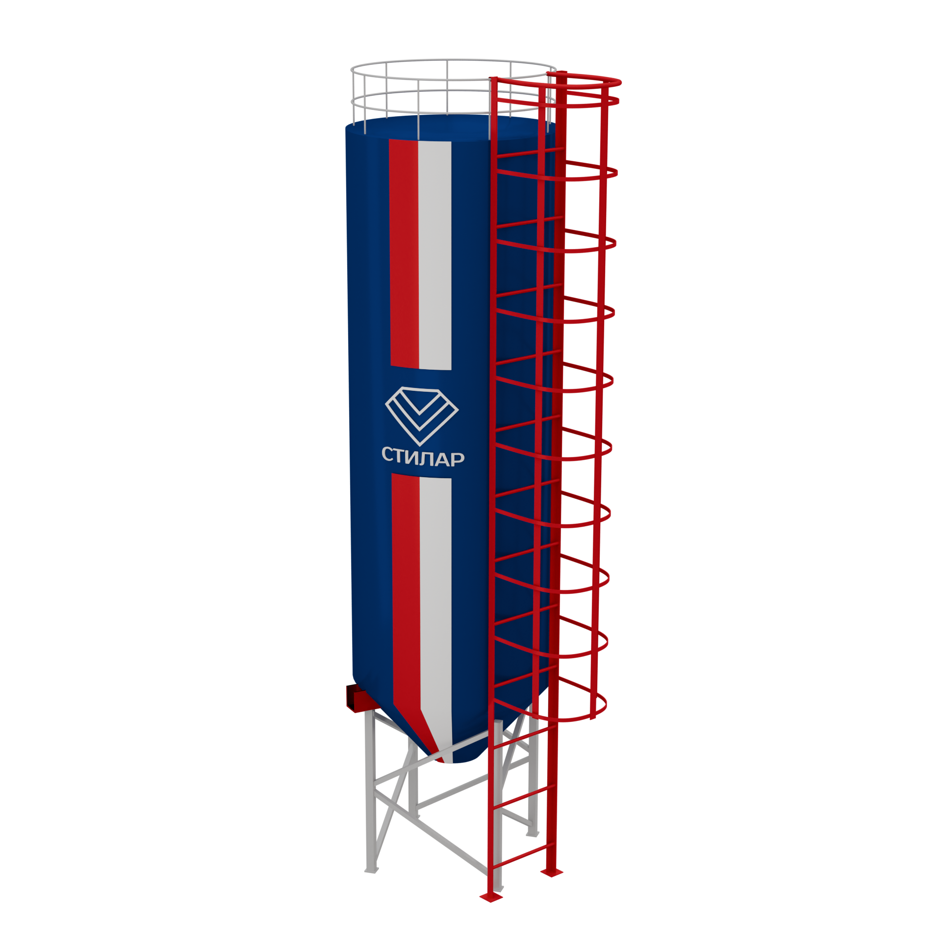 Цельносварный силос для муки 500 м³ от производителя